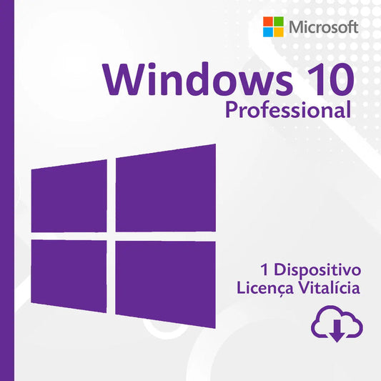 Windows 10 Professional - Original Microsoft 32b/64b com Nota Fiscal
