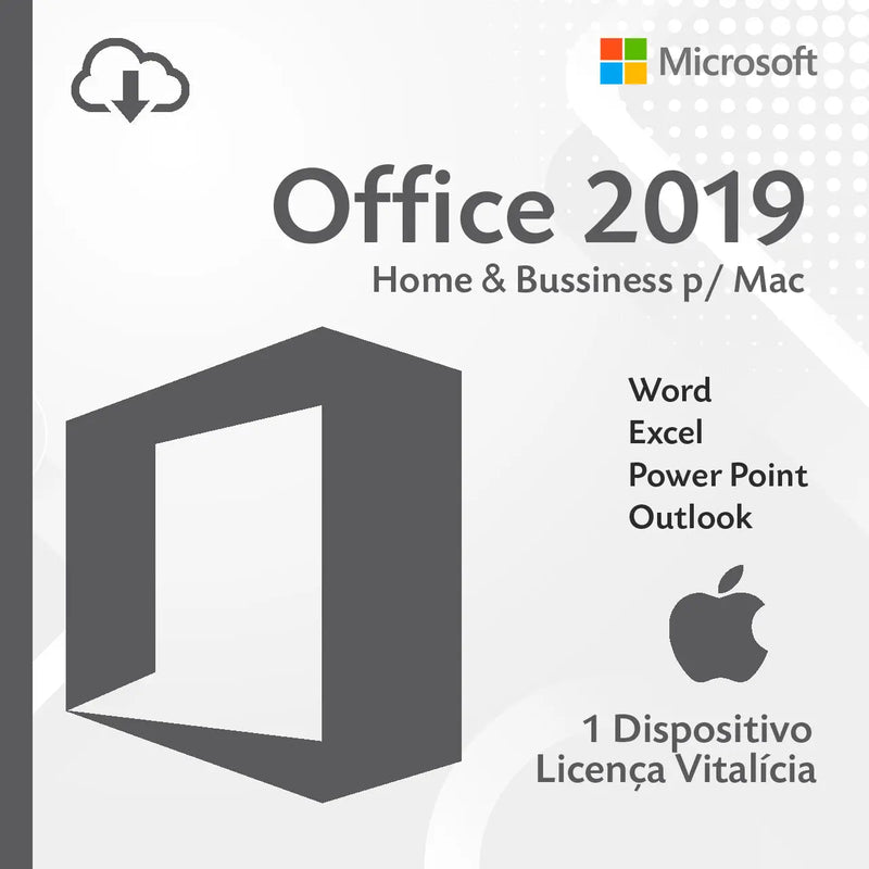Licença Office Home & Business 2019 Para Mac - Envio Imediato Após a Compra