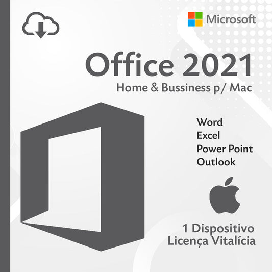 Licença Office Home & Business 2021 Para Mac - Envio Imediato Após a Compra
